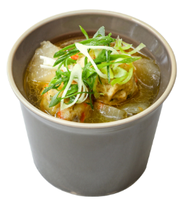 伊勢鶏のブイヨンと生姜のスープ